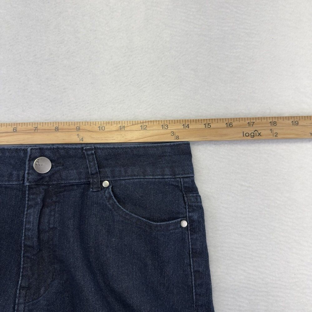 D. Jeans Career Jeans Straight‎ Womens 6 (28x25½) Dark Blue Stretchy Comfy - Picture 8 of 11